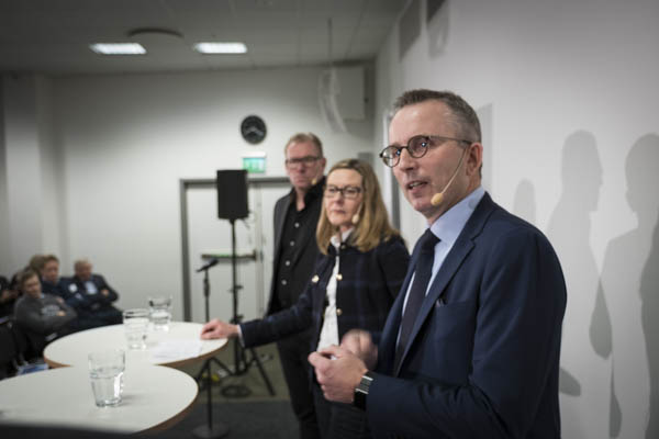 Rapidus frukost med Pia Andersson, Annehem, Hermann Haraldsson, Boozt.com och Patrik Sylvegård, Malmö Redhawks